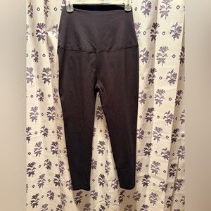 Women’s J crew Maternity Leggings Size Large black 7/8 ankle length